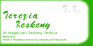 terezia keskeny business card